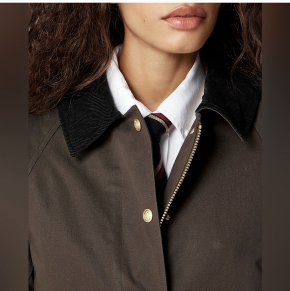 J. Crew Long Barn Coat dark brown size Small Petite NWT Style CC956 - Picture 13 of 13